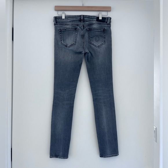R13 Kate Skinny Jeans | Low Rise | Cropped | Distressed | Sz 26 | Made in Italy - Picture 3 of 10